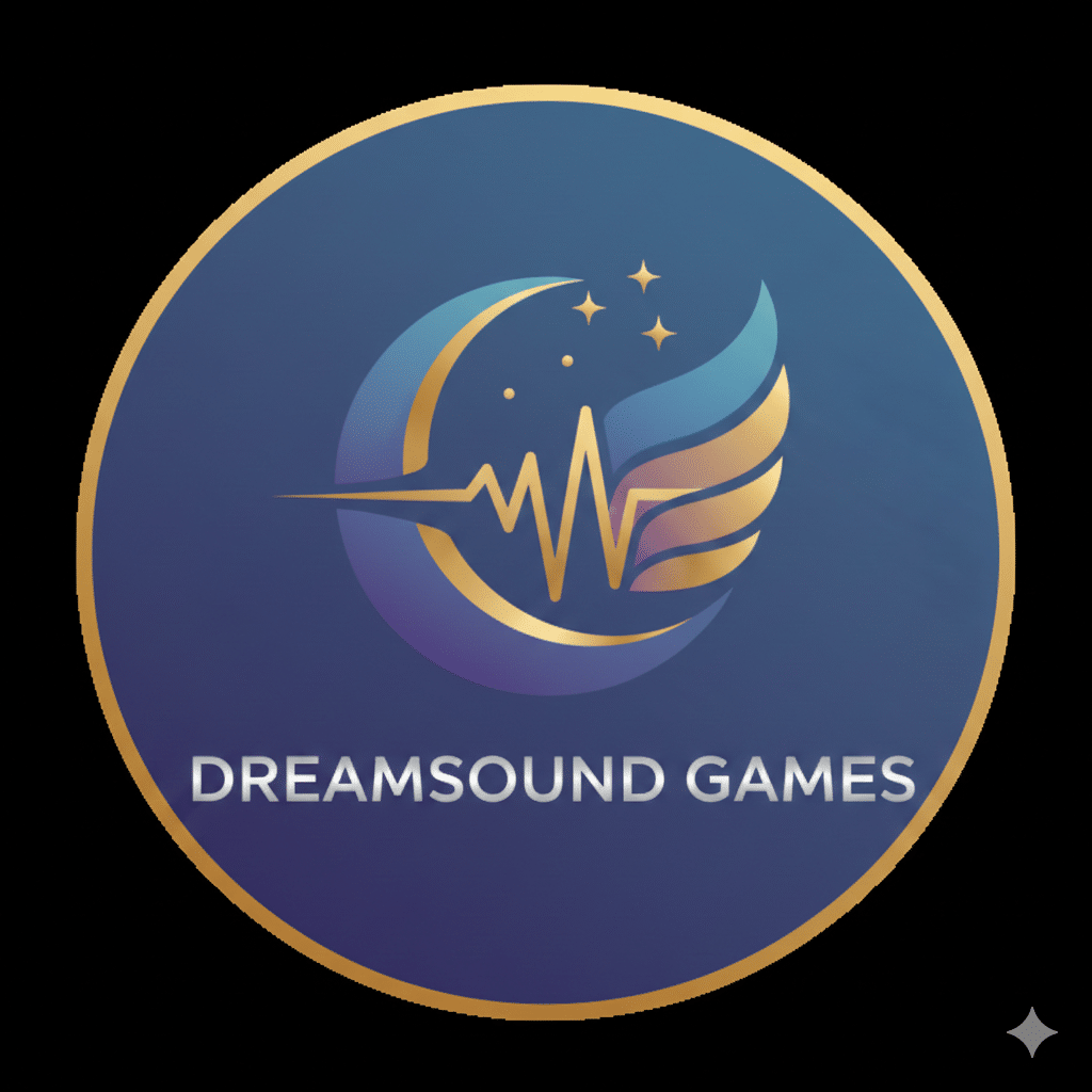 Dream Sound Games - Phoenix logo with audio waveform